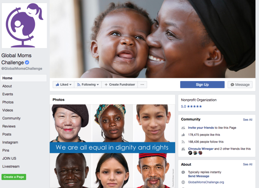 Facebook: Global Moms Challenge